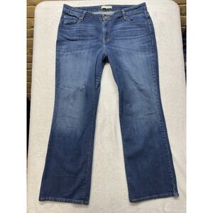 Levis 580 Jeans Womens 20M Blue Boot Cut Stretch Denim Mid Rise Plus Size